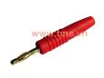 2mm Banana Plug Gold - Red