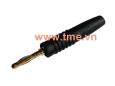 2mm Banana Plug Gold - Black