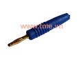 2mm Banana Plug Gold - Blue