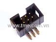 2.54mm 6-PIN Male Box Header Right Angle