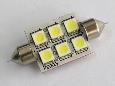 Festoon 6-LED SMD 18x42mm White