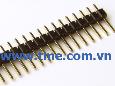 2.54mm 40x1 Single Male Pin Header (Gold)