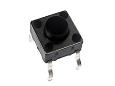 Tact Switch 6x6x5 mm Black