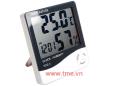 Digital LCD Temperature Humidity Meter Alarm Clock Calendar