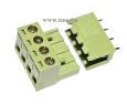 KF2EDGV+KF2EDGK 1x4P Green 5.08mm Plug-in and PCB connector terminal block