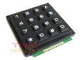 Keypad 4x4 Matrix, Plastic, Size 64 x 65 x 8.9 mm